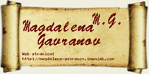 Magdalena Gavranov vizit kartica